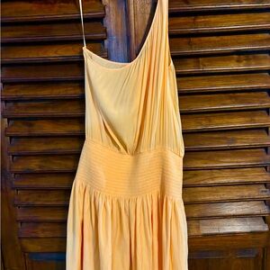 Orange One-Shoulder Dress